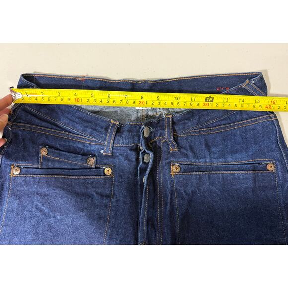 Evisu Heritage Selvedge Jeans 34x32 – Rare Painted Pocket Japanese Denim - Picture 13 of 15